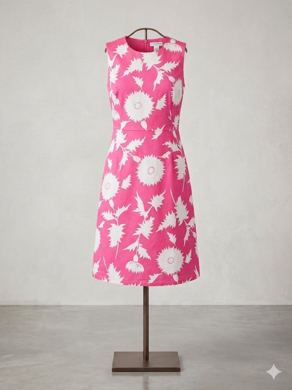 Isaac Mizrahi for Target Hot Pink and White Floral Dress 10